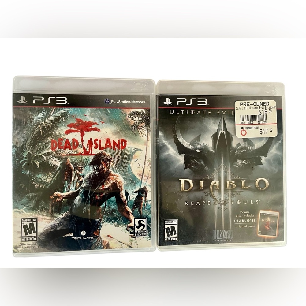Sony PS3 Game Bundle of Two Diablo Reaper of Souls and Dead Island
